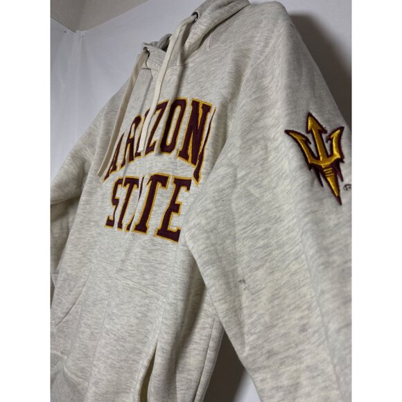 Vintage Arizona State University League Hoodie Small Gray & Maroon sz Small - Picture 8 of 15